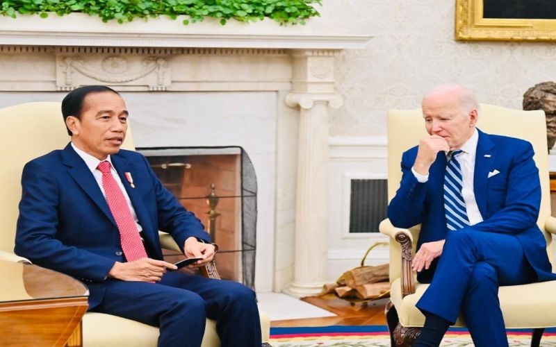 Jokowi Ajak Joe Biden Hentikan Konflik di Gaza. Foto: BPMI Setpres