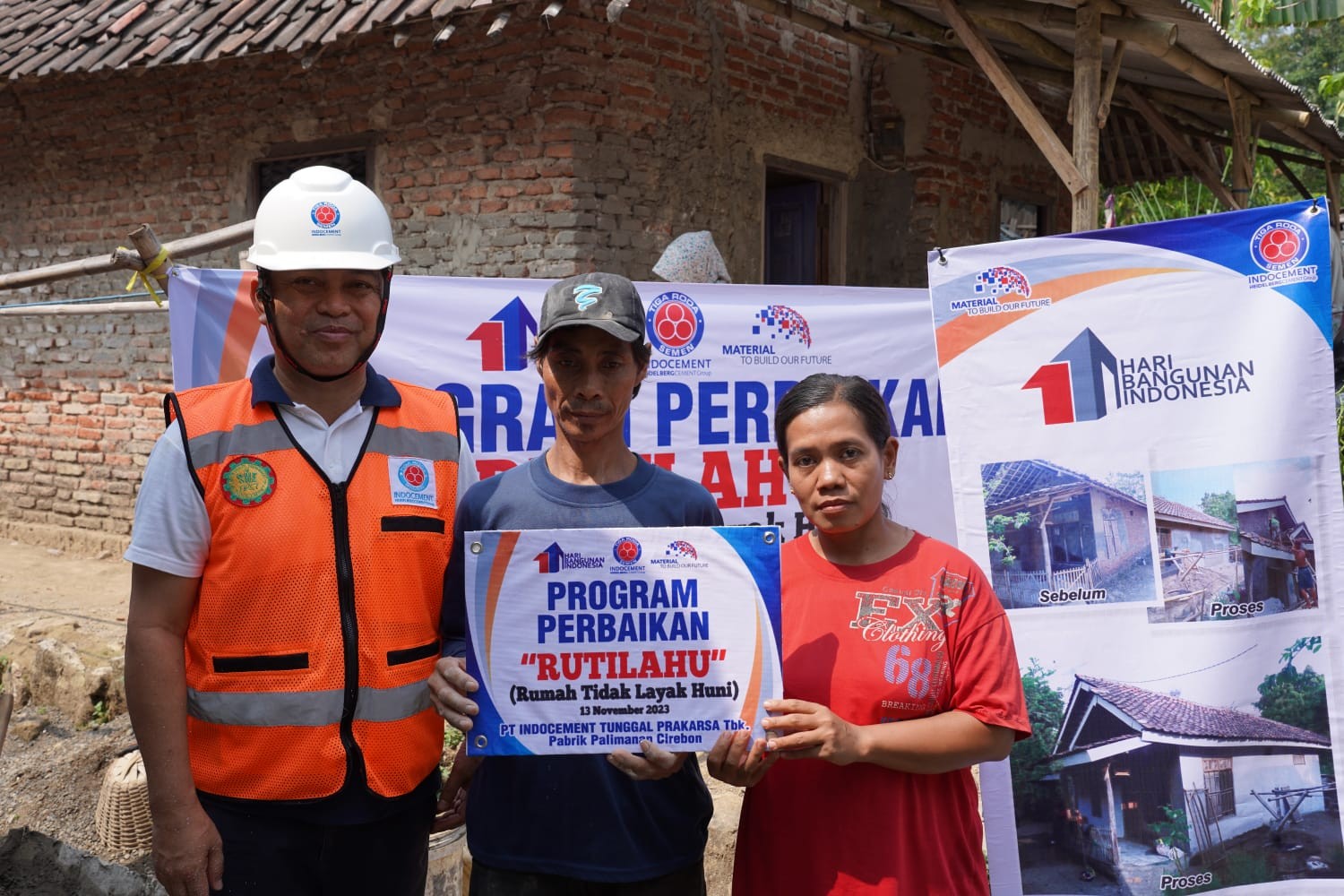 Indocement (INTP) Terus Perbaiki Infrastruktur dan Bangunan di Desa Mitra (FOTO:Dok INTP)