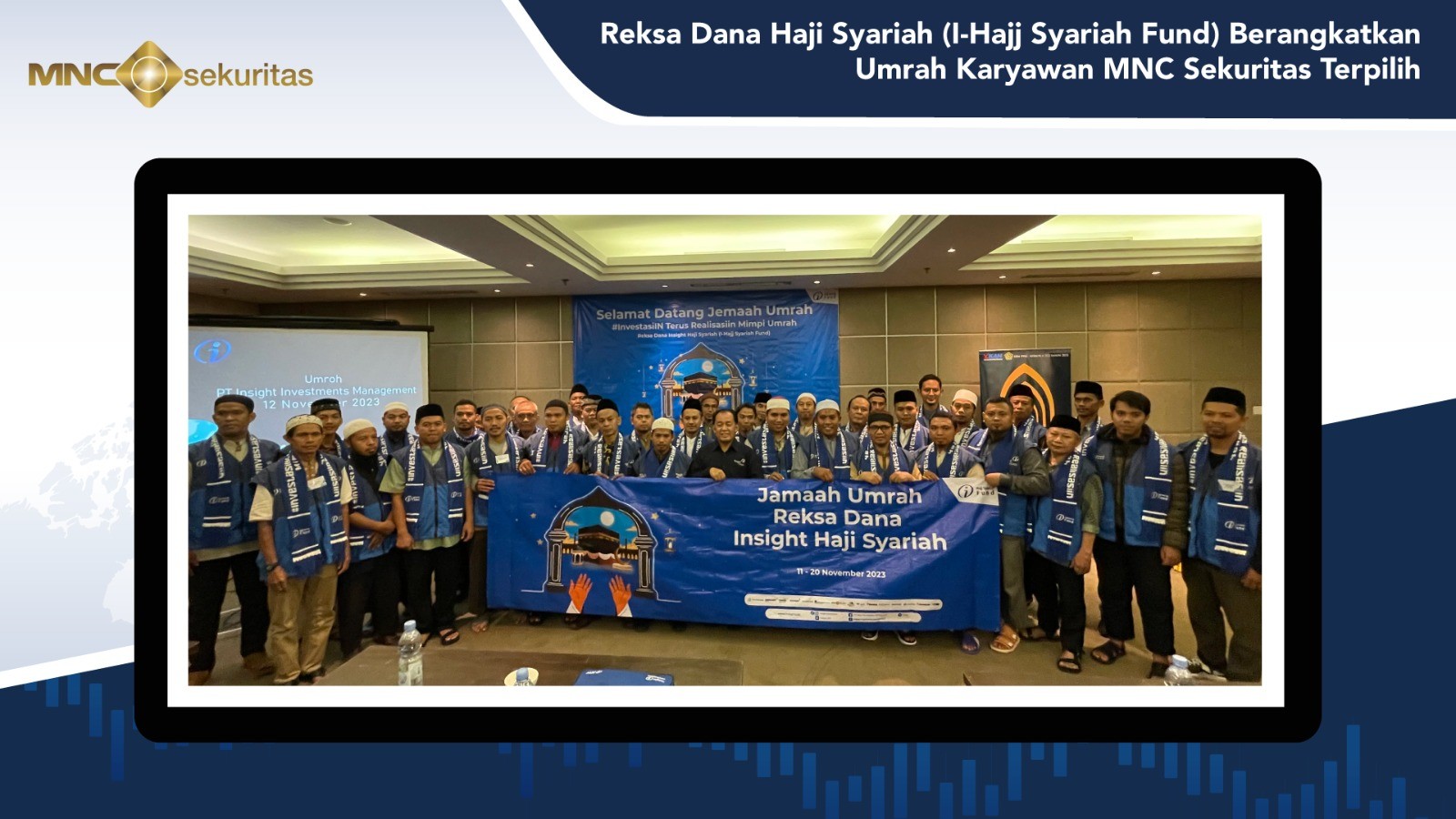 Reksa Dana Haji Syariah Berangkatkan Umrah Karyawan MNC Sekuritas Terpilih. (Foto: MNC Media)