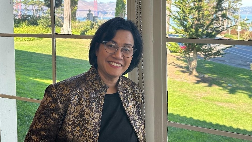 Gelar Fiscal Day 2023, Sri Mulyani Kagum Lihat Anak Muda Analisa Kebijakan. (Foto: MNC Media)