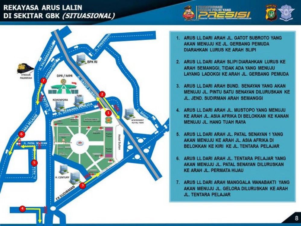 Coldplay Konser di GBK, Simak Rekayasa Lalu Lintas Hari Ini. (Foto: Polda Metro Jaya)