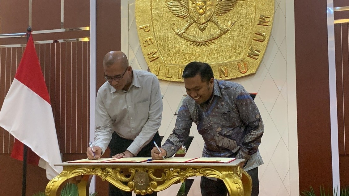 KPU Gaet TikTok untuk Saring Disinformasi dan Fitnah Informasi Pemilu 2024. (Foto Jonathan S/MPI)
