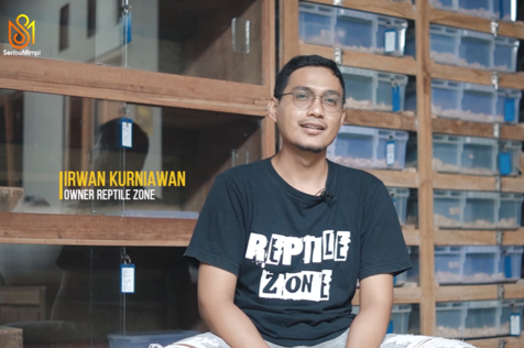 Hobi Pelihara Reptil Jadi Budidaya, Pegawai Bank Ini Sukses Hasilkan Cuan Jutaan Rupiah. (Foto: YouTube/SeribuMimpi)