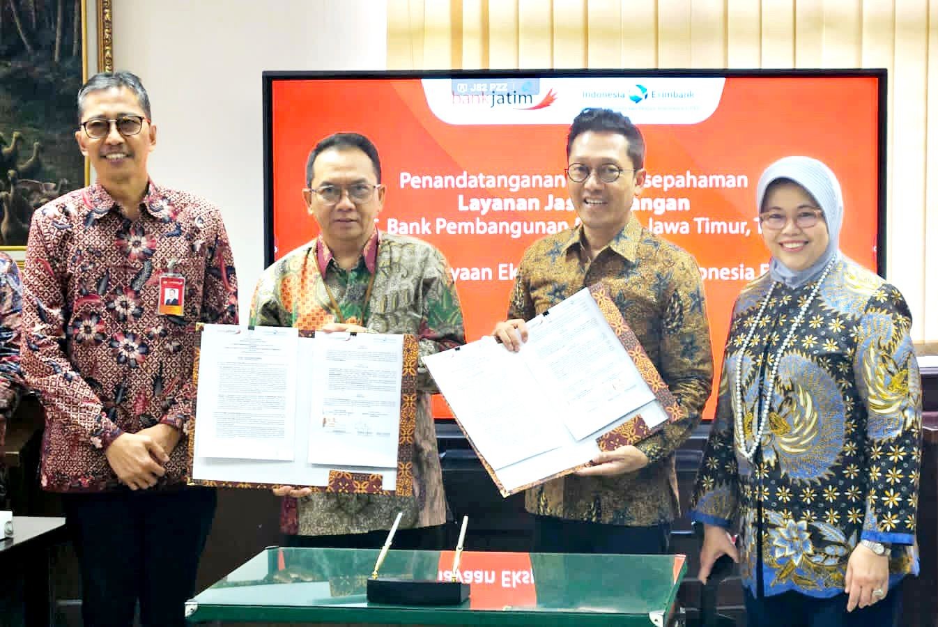 LPEI Gandeng Bank Jatim untuk Dorong Produk Ekspor Jatim Mendunia. (Foto: MNC Media)