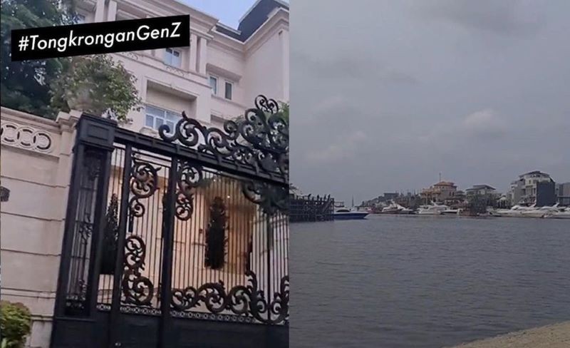 Viral Rumah di Pluit Punya Dermaga Pribadi, Buat Parkir Yacht Rp50 Miliar. (Foto: akun X @kegblgnunfaedh)
