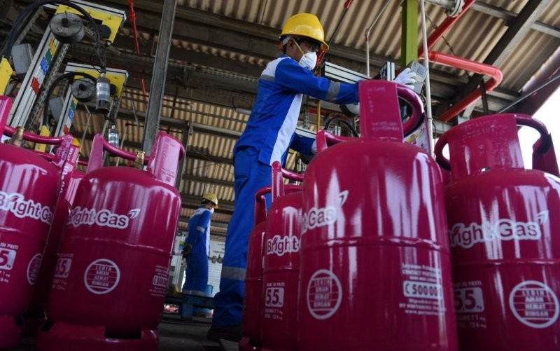 PT Pertamina Patra Niaga melakukan penyesuaian harga liquefied petrolium gas (LPG) non subsidi. Beberapa produk LPG turun harga. (Pertamina)