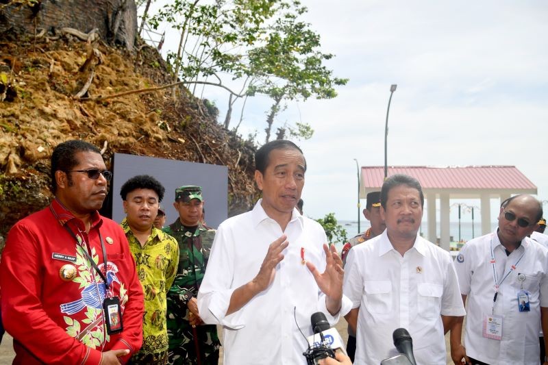 Jokowi Resmikan Kampung Nelayan di Papua, Harap Bisa Masuk Rantai Pasok Dunia. (Foto: Dok. Biro Pers Setpres)