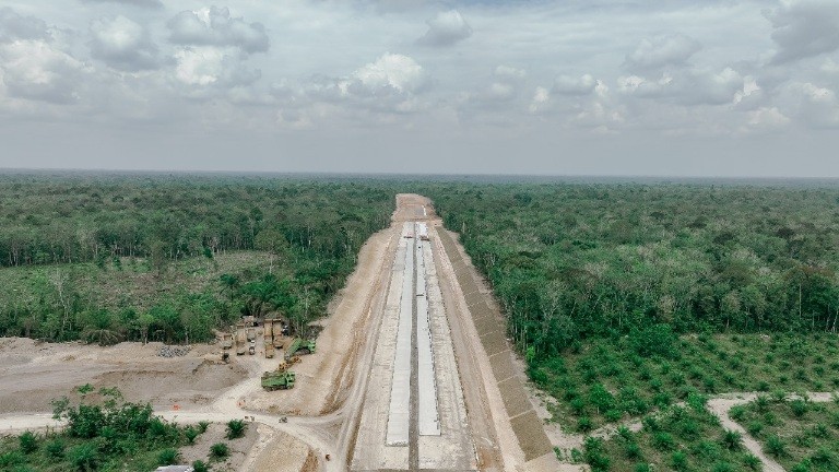 WSBP Suplai Tol Bayung Lencir-Tempino Seksi 1 dan Seksi 2 Trans Sumatera. (Foto: Dok.Waskita Beton Precast)