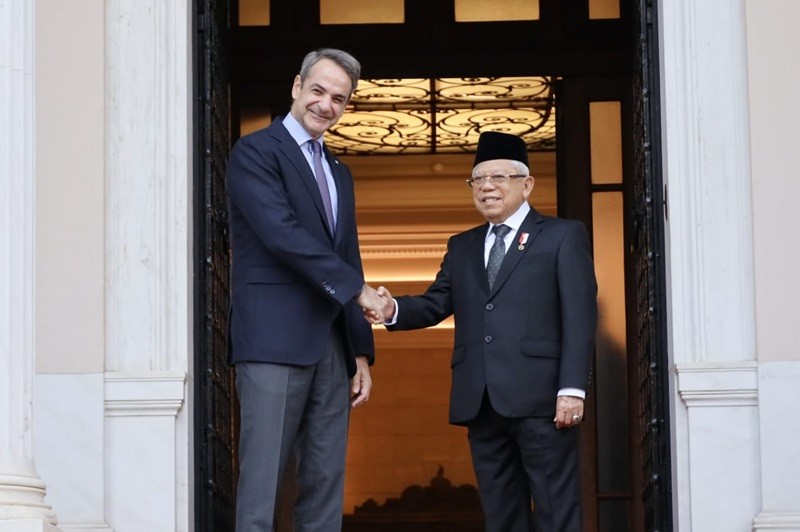 Bertemu PM Yunani, Wapres Minta Bantuan Atasi Isu Diskriminasi Produk Sawit RI (Foto Ist)