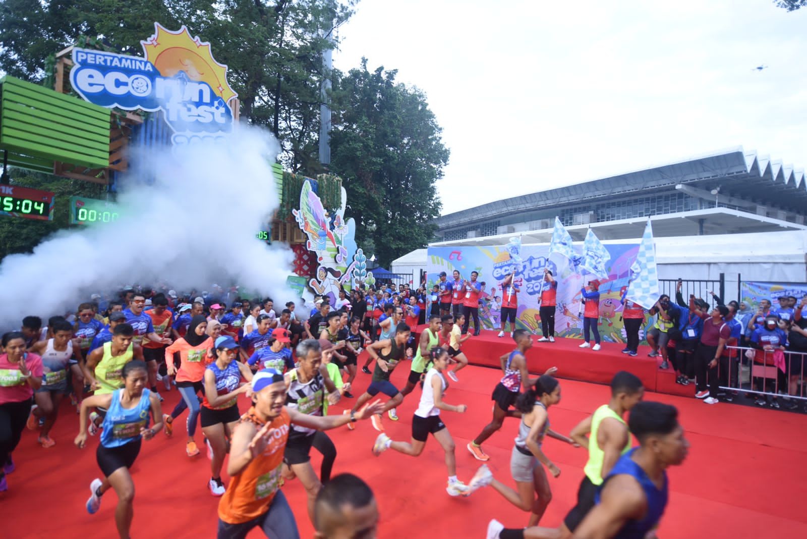 Dihadiri 20 Ribu Pengunjung, Dirut Pertamina Buka Pertamina Ecorunfest 2023. (Foto: MNC Media)