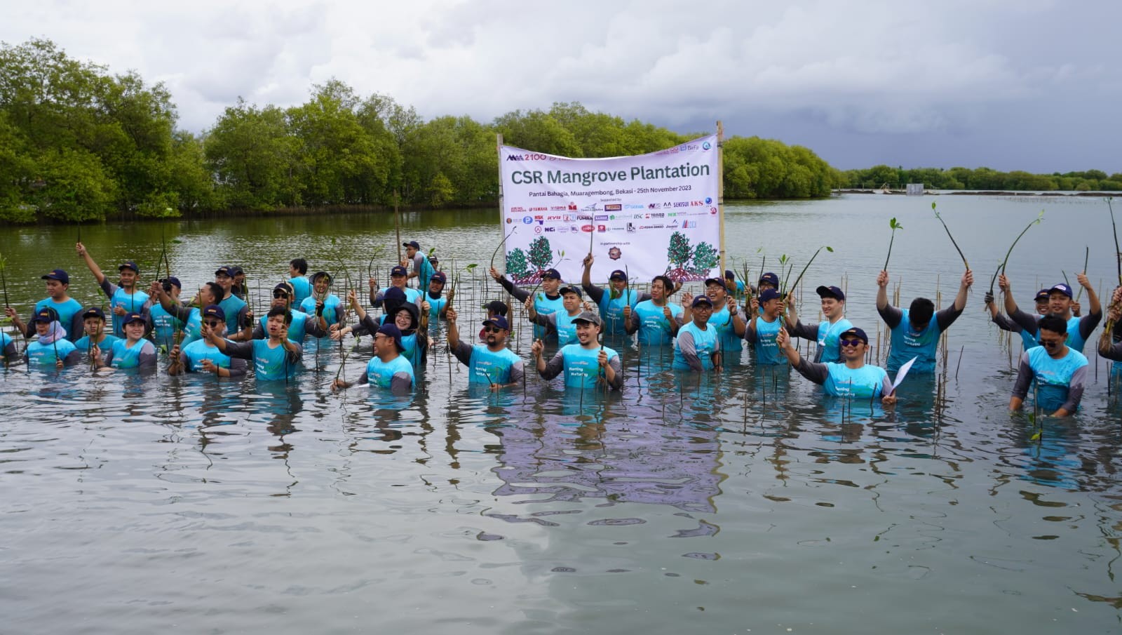 Bekasi Fajar (BEST) Gandeng Megapolis (MMID) Tanam 20.800 Pohon Mangrove (FOTO:Dok Ist)