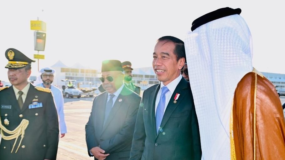 Tiba di Dubai, Jokowi Siap Hadiri KTT Perubahan Iklim COP28. (Foto Setpres)