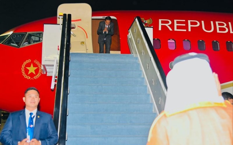 Presiden Jokowi kembali ke Tanah Air usai menghadiri World Climate Action Summit (WCAS) atau KTT COP28 di Dubai, Uni Emirat Arab (UEA). (Setkab)
