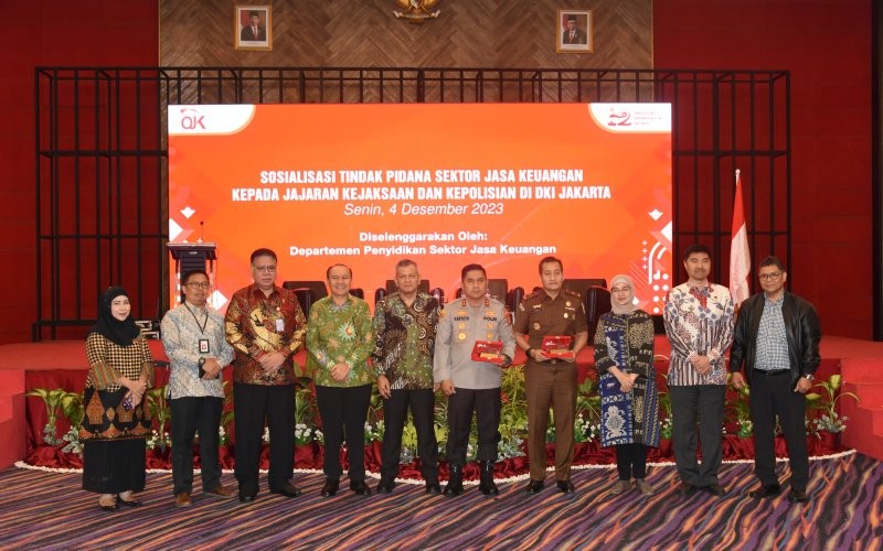 OJK melakukan sosialisasi ke jajaran Kepolirian dan Kejaksaan di wilayah DKI Jakarta.  (Foto: OJK)