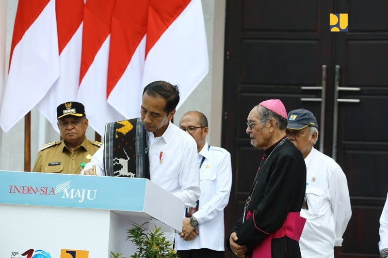Jokowi Resmikan Gereja Katedral Kupang, Telan Dana APBN Rp24 Miliar (Foto Kementerian PUPR)