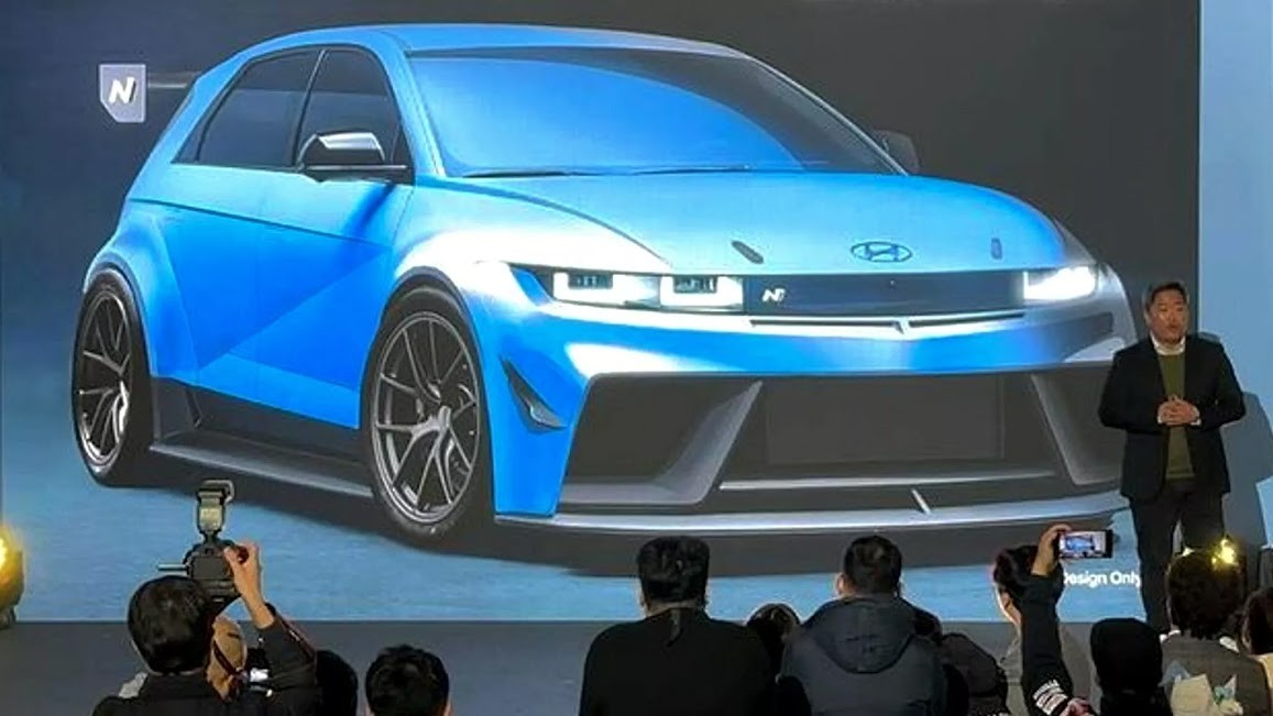 Hyundai Ioniq 5 N Diduga Jadi Referensi Lamborghini Garap Mobil Listrik Pertamanya. Foto: MNC Media.