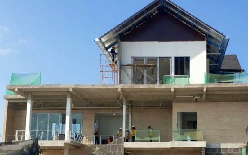 Progres pembangunan rumah tapak Menteri di Ibu Kota Nusantara (IKN) Kalimantan Timur (Kaltim) mencapai 42,62 persen. (KemenPUPR)