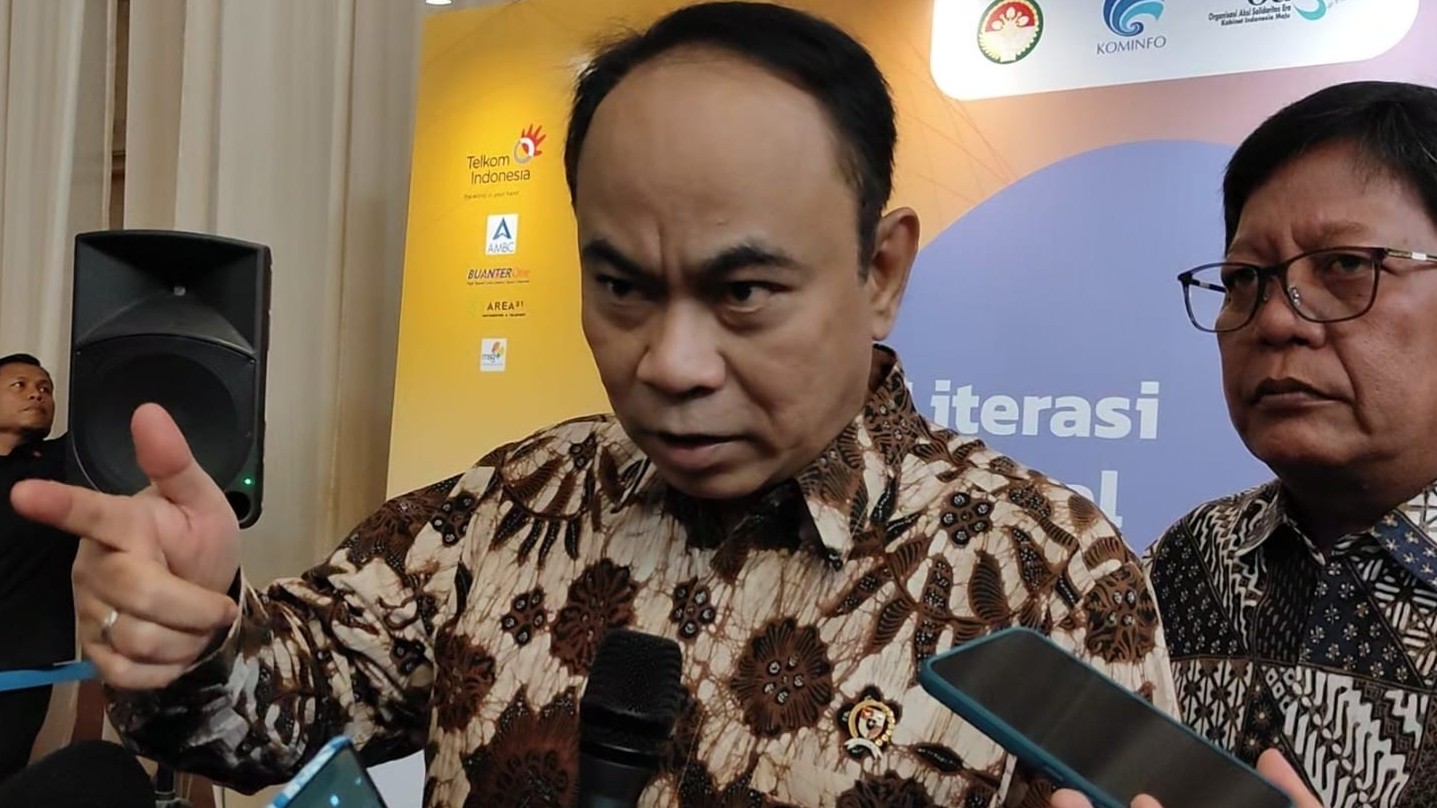 Menkominfo Budi Arie Setiadi mengaku tidak mengetahui siapa sosok T yang disebut pengendali judi online di Indonesia. (Tangguh Yudha/MPI)