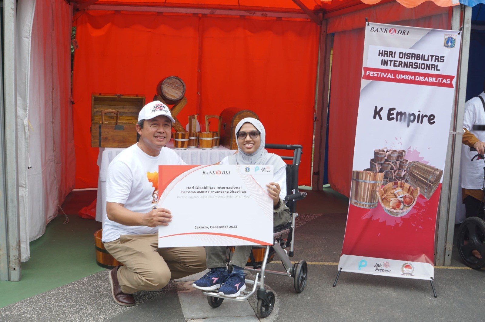 Bank DKI Dukung Permodalan Pelaku UMKM Penyandang Disabilitas (foto: MNC Media)