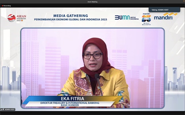 Kredit Bank Mandiri (BMRI) Tumbuh 8,99 Persen Meski DPK Melambat. (Foto MNC Media)