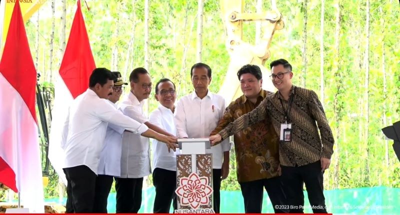 BSBK Groundbreaking Superblock Nusantara Senilai Rp3 Triliun, Ini Daftar Proyeknya. (Foto: Tangkapan Layar Youtube Sekretariat Presiden)