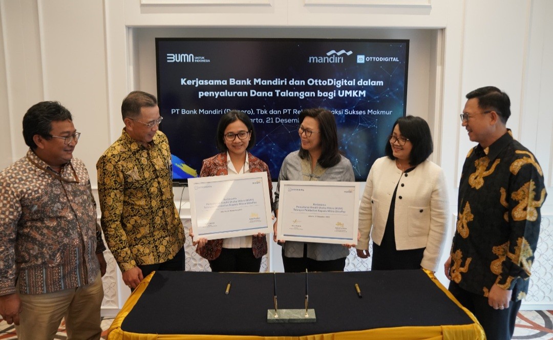 Mandiri (BMRI) dan OttoDigital Kolaborasi Perluas Akses Pembiayaan bagi UMKM (FOTO:Dok BMRI)