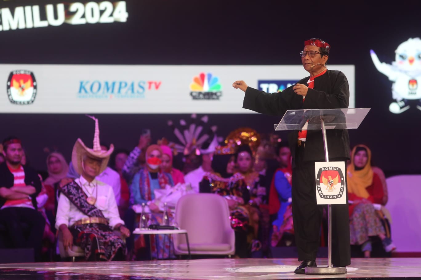 Mahfud MD: Ada 21 Program Unggulan, Utamakan Kemakmuran dan Kesejahteraan Rakyat. (Foto: Azis Indra/MNC Media)