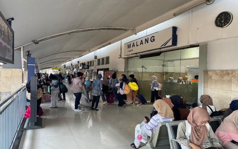 4.911 Penumpang KA Berangkat dari Stasiun Malang Dua Hari Jelang Natal