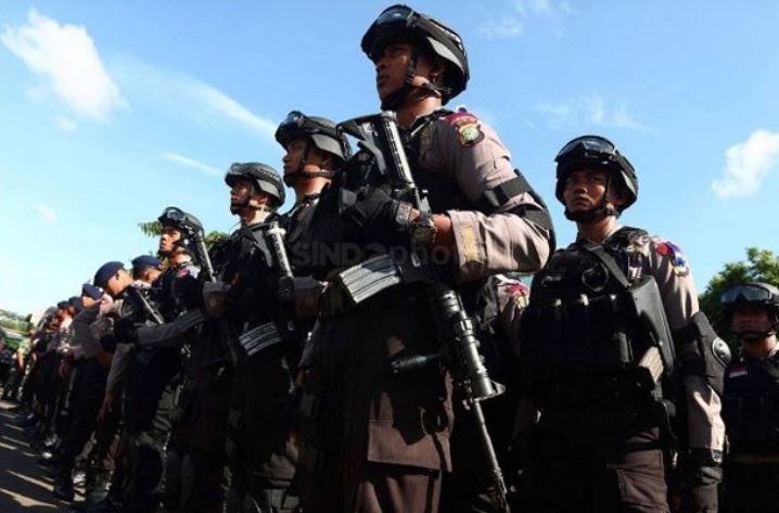 Polisi Kerahkan 1.304 Personel Gabungan Kawal Demo Buruh Hari Ini. (Foto: MNC Media)