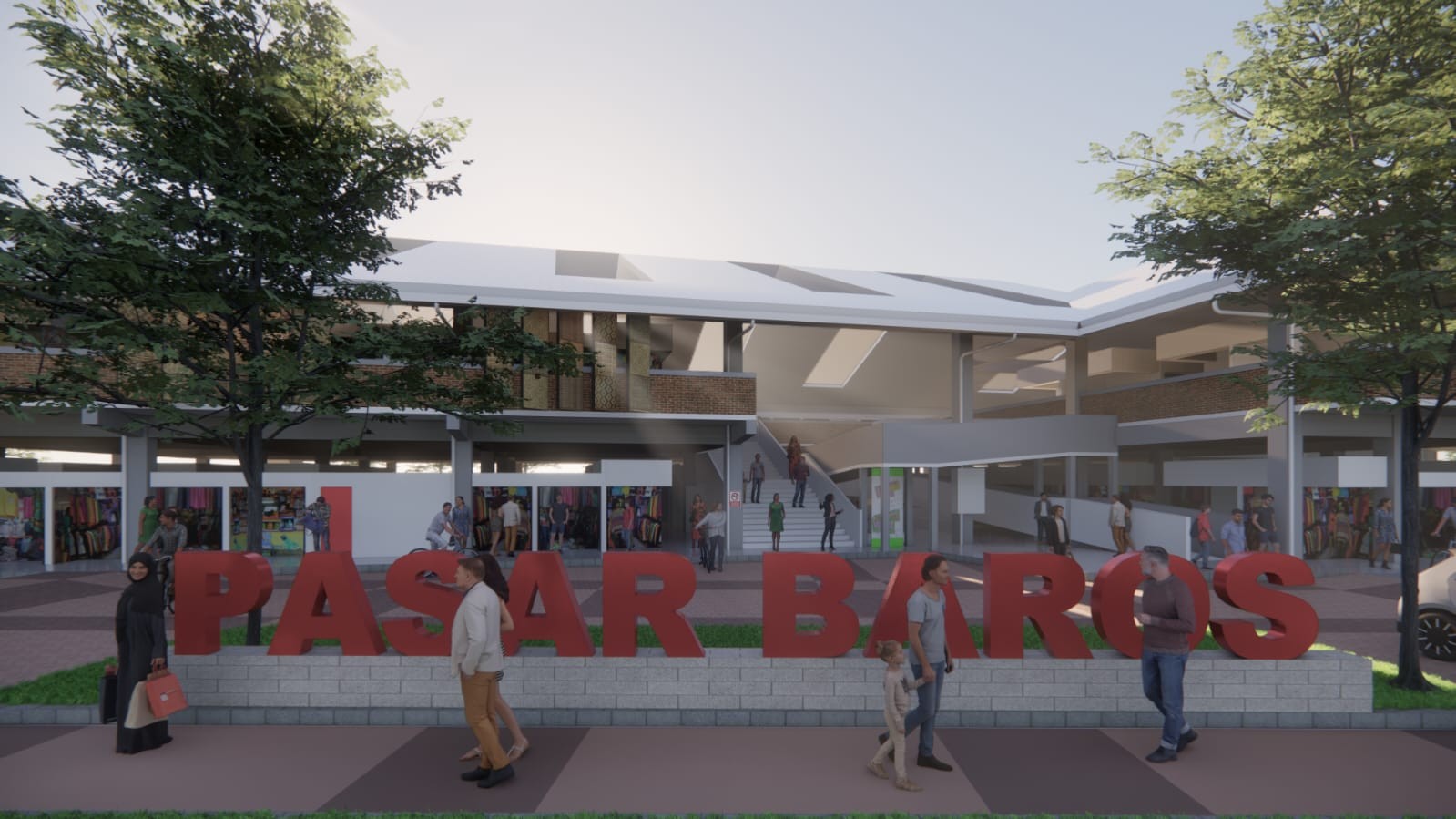PUPR Renovasi Pasar Baros Banten, Rampung Juni 2024. (Foto: MNC Media)