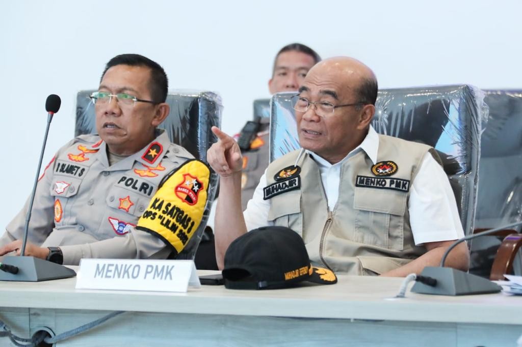 Tinjau Command Center PJR, Menko PMK: Lalin Libur Natal 2023 Lancar. (Foto Kemenko PMK)