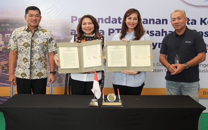 PGN (PGAS)-Olympic Bangun Persada Kerja Sama Pemanfaatan Gas Bumi. Foto: Dok PGAS