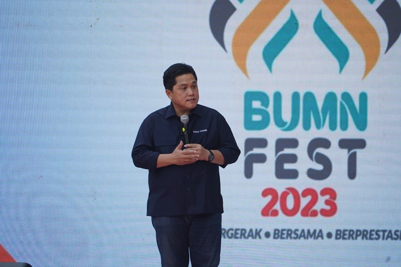 Pejabat Kementerian BUMN Pakai Mobil Listrik, Erick Thohir: Bisa Hemat 60 Persen. (Foto: MNC Media)