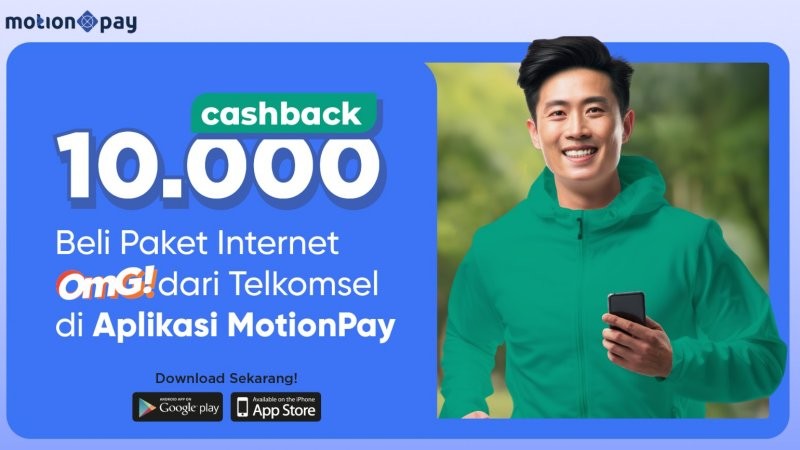 Beli Paket Data OMG Telkomsel di MotionPay Dapat Cashback Rp10 Ribu (MotionPay)