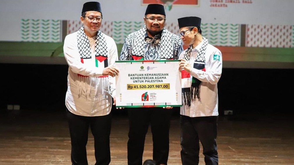 Kemenag Salurkan Bantuan Rp44,8 Miliar untuk Palestina. (Foto Kemenag)