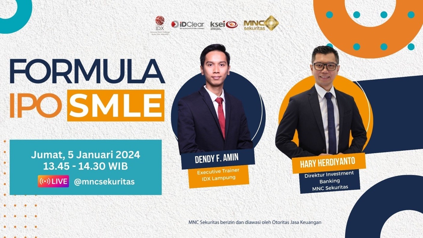Siap Listing di BEI, Simak Formula IPO SMLE di IG Live MNC Sekuritas. (Foto MNC Media)
