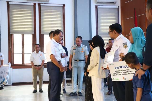 Jasa Raharja dan KAI Santuni Korban Tabrakan KA Cicalengka (Foto: MNC Media)