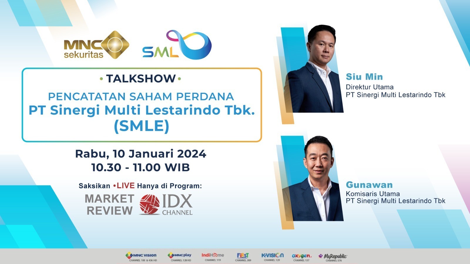 SMLE Catatkan Saham Perdana, Simak Prospek Bisnisnya di Talkshow Market Review IDXChannel. (Foto: MNC Media)