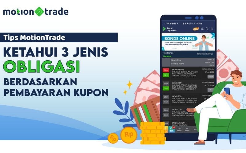 Tips MotionTrade: Tiga Jenis Obligasi Berdasarkan Pembayaran Kupon