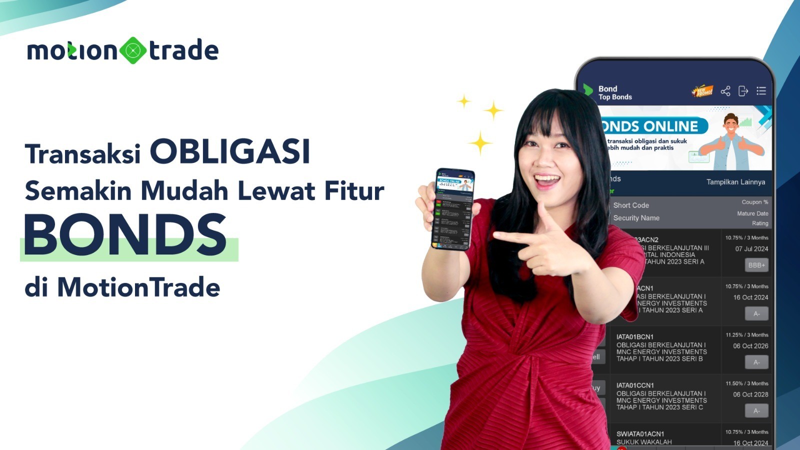 Transaksi Obligasi Semakin Mudah Pakai Fitur Bonds di MotionTrade (FOTO:MNC Media)