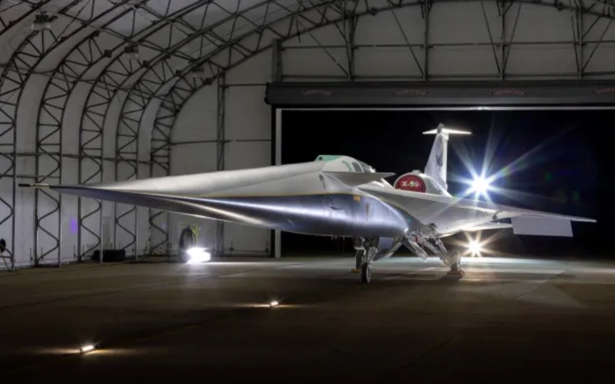 Dalam pengujian, jet NASA bernama X-59 tersebut mampu melesat dengan  kecepatan sangat tinggi (Reuters)