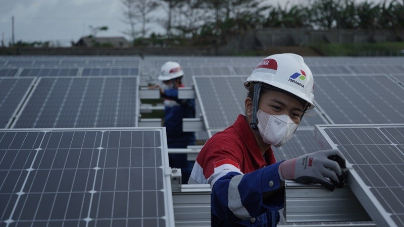 Tekan Penurunan Emisi, Pertamina Bersiap Garap Proyek Transisi Energi. (Foto: MNC Media)