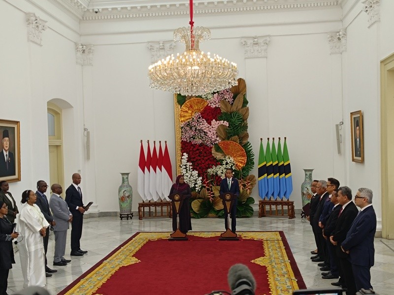 Jokowi Bertemu Presiden Tanzania, Bahas Apa?. (Foto: MNC Media)