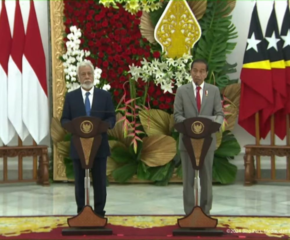 Jokowi dan PM Timor Leste Sepakati Penyelesaian Perbatasan hingga Peningkatan Ekonomi. Foto: MNC Media.