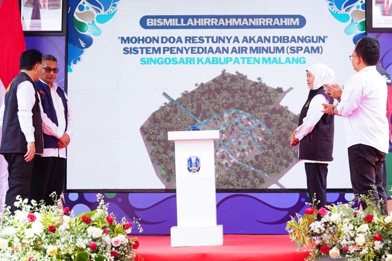 Pemprov Jatim Bangun SPAM di Malang, Pasok Air ke Lima Desa. (Foto: MNC Media)