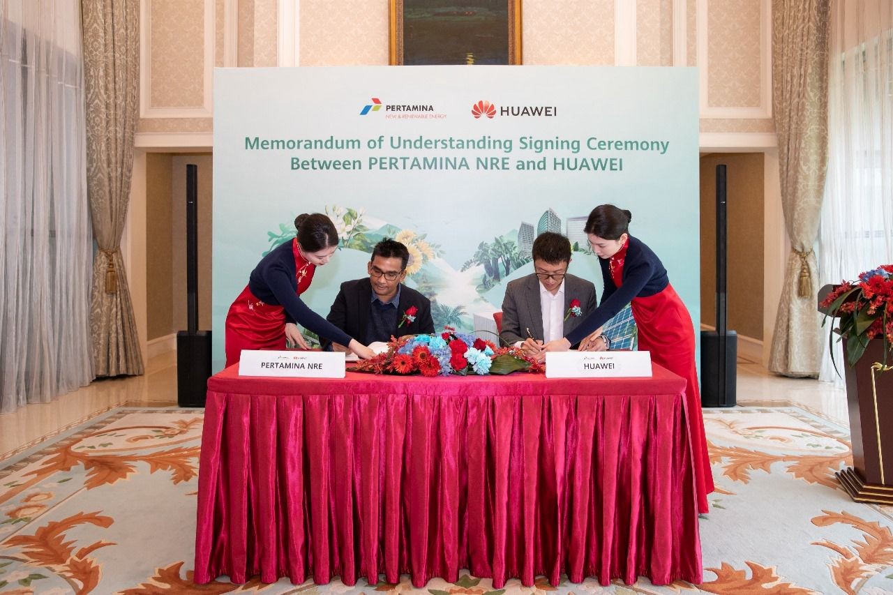 Pertamina NRE Gandeng Huawei Kembangkan EBT dan Smart Grid. (Foto: MNC Media)