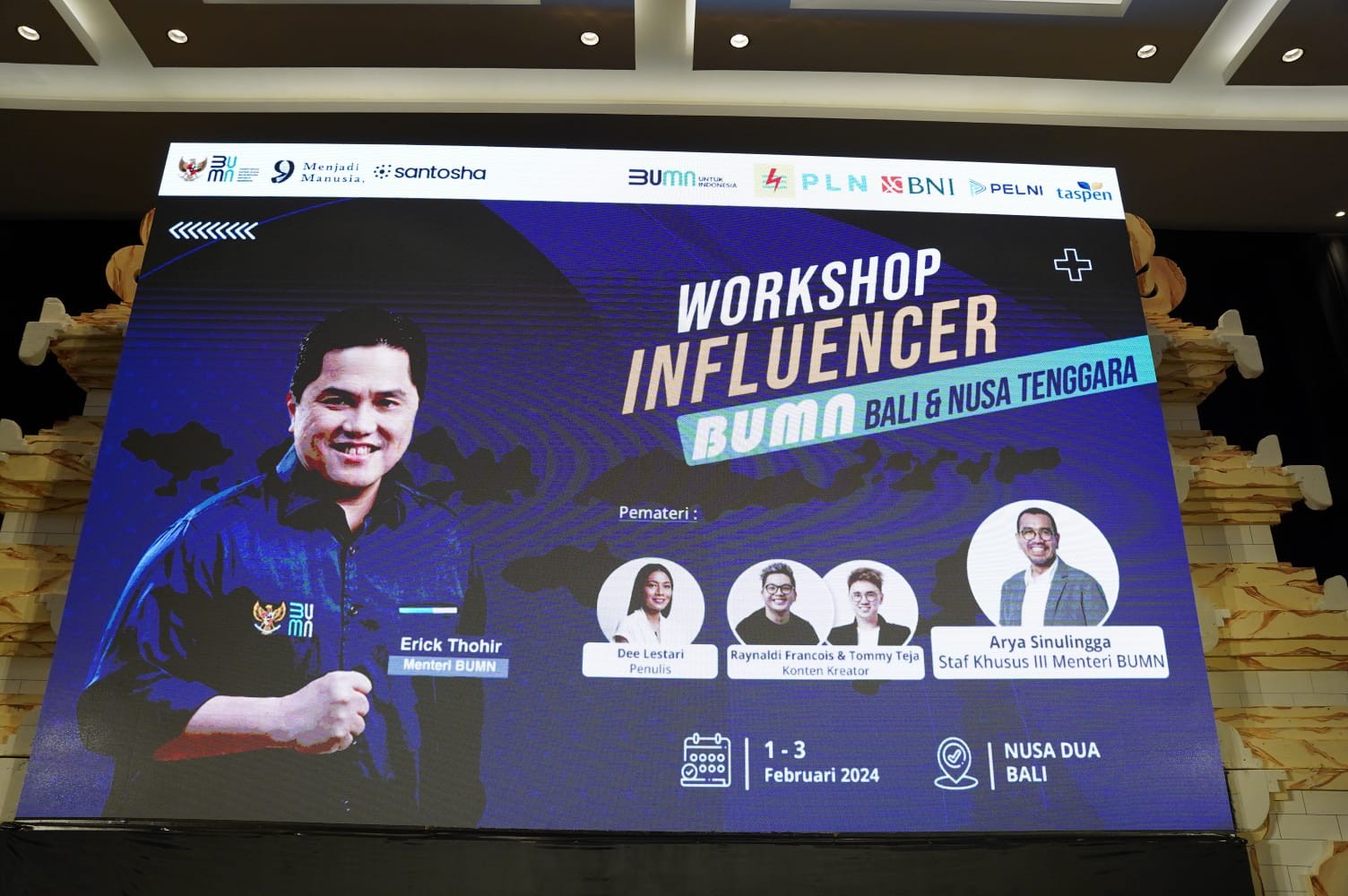 Erick Thohir Sebut Influencer BUMN di Bali Miliki Potensi yang Kuat (FOTO:Dok Ist)