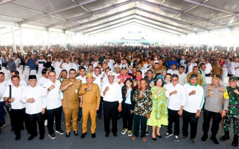 Mentan Andi Amran Sulaiman bertemu 20 ribu petani di Medan (Kementan)