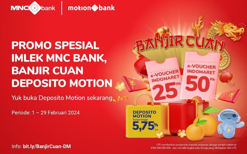 MNC Bank kembali memberikan promo menarik bagi kamu yang ingin mulai berinvestasi menjelang Tahun Baru Imlek 2024.