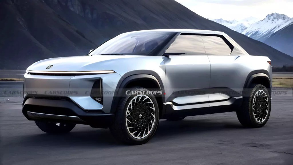 Intip Bentuk Mobil Pickup Listrik Hyundai, Penantang Toyota Hilux. (Foto: MNC Media)